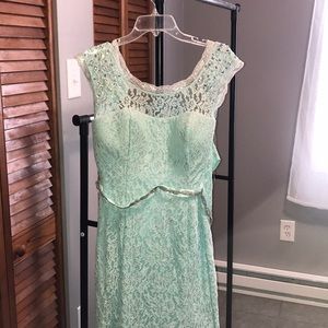 Teal mermaid dress